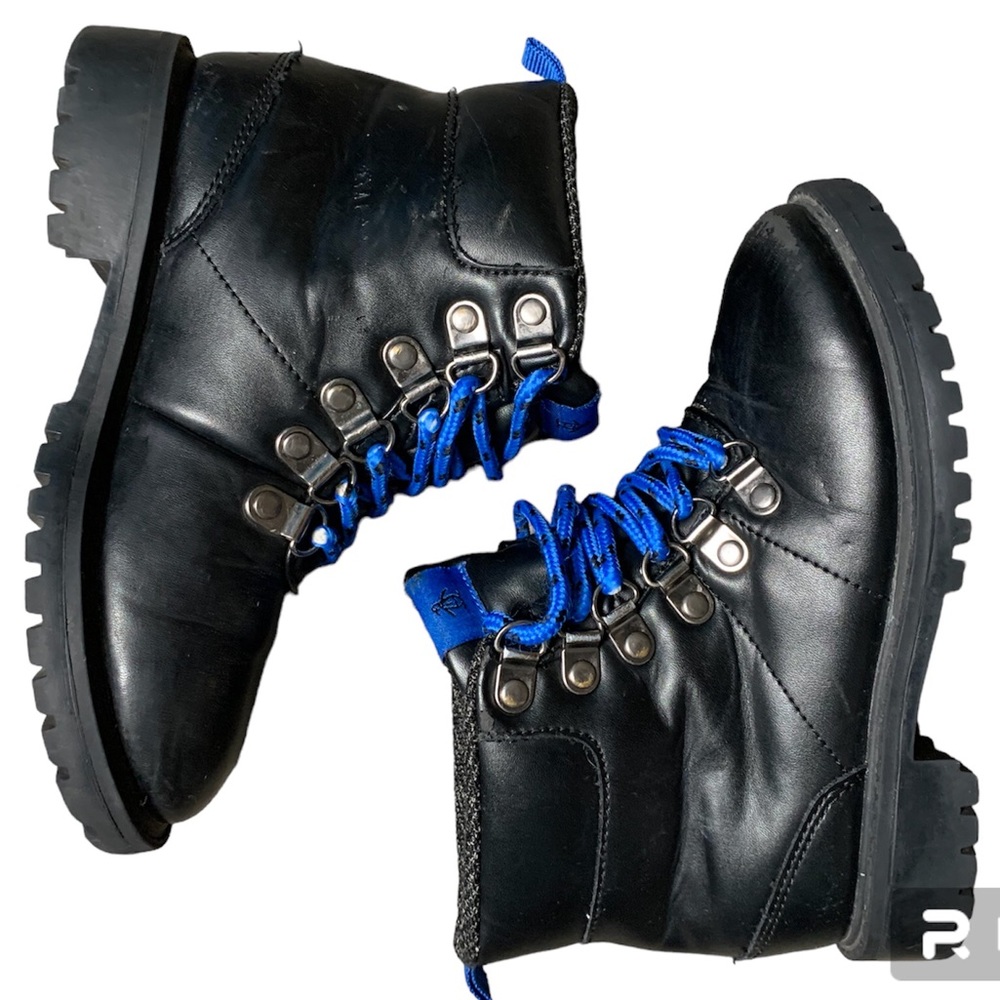 Original Penguin Toddler Black Blue Winter Hiking Boots Shoes Size 11.5 Toddler